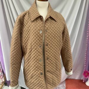 Valerie Stevens Quilted Beige Jacket